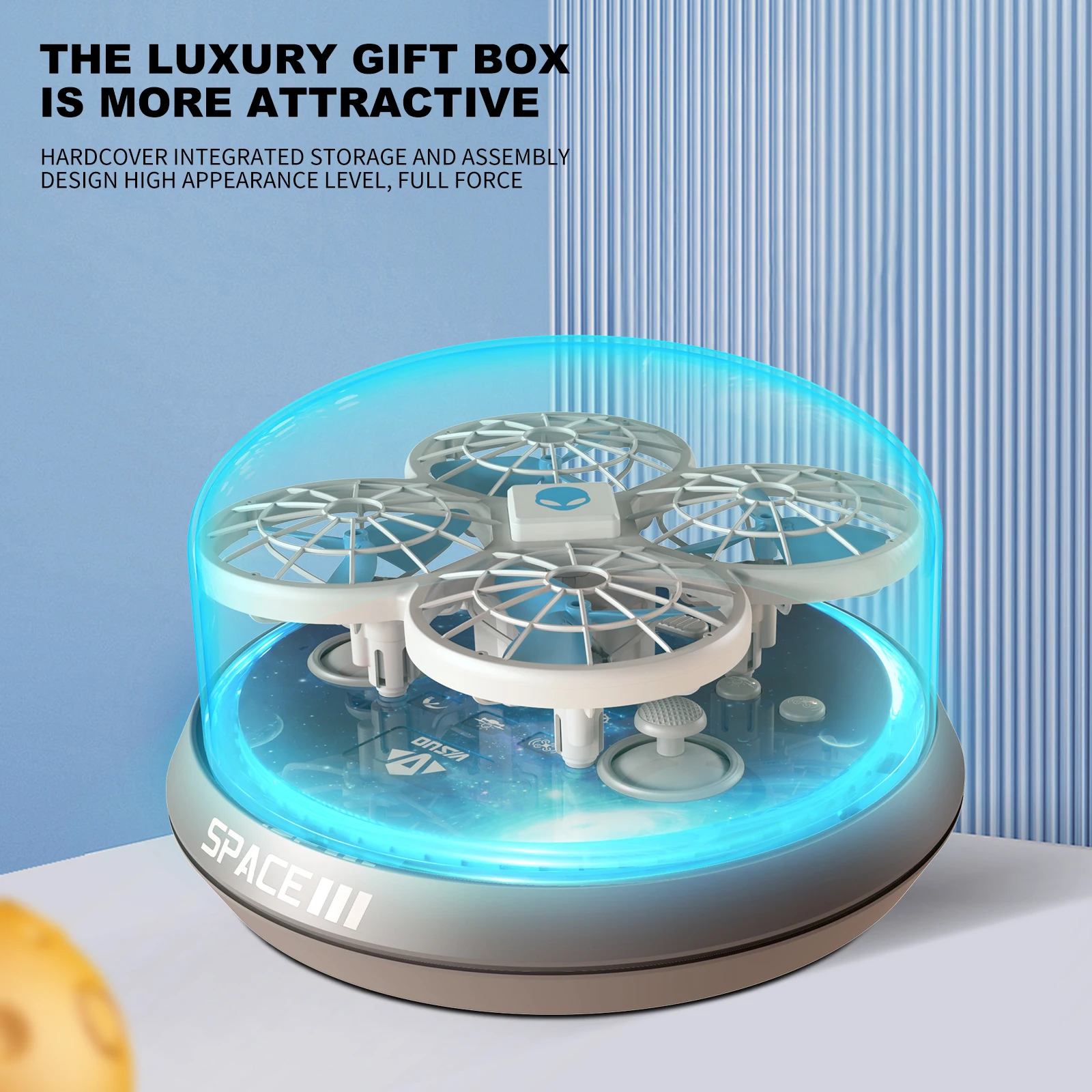 Customized Colorful LED Flying Saucer RC Drone Toy UFO