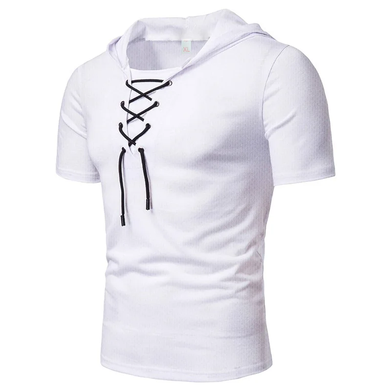 RNSHANGER Summer T-Shirt with Hood - Lightweight, Casual, and Sporty