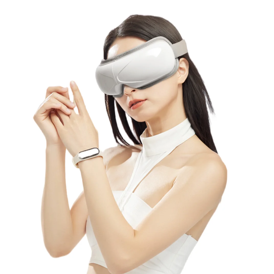 Wireless Mini Intelligent Portable Magic Eye Care Massager Eye Therapy Device Sleeping Heating Eye Mask Machine
