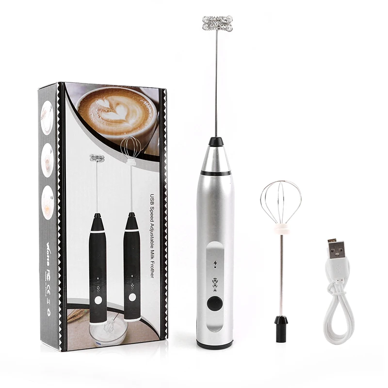 Portable Rechargeable Electric Milk Frother Foam Maker, Handheld