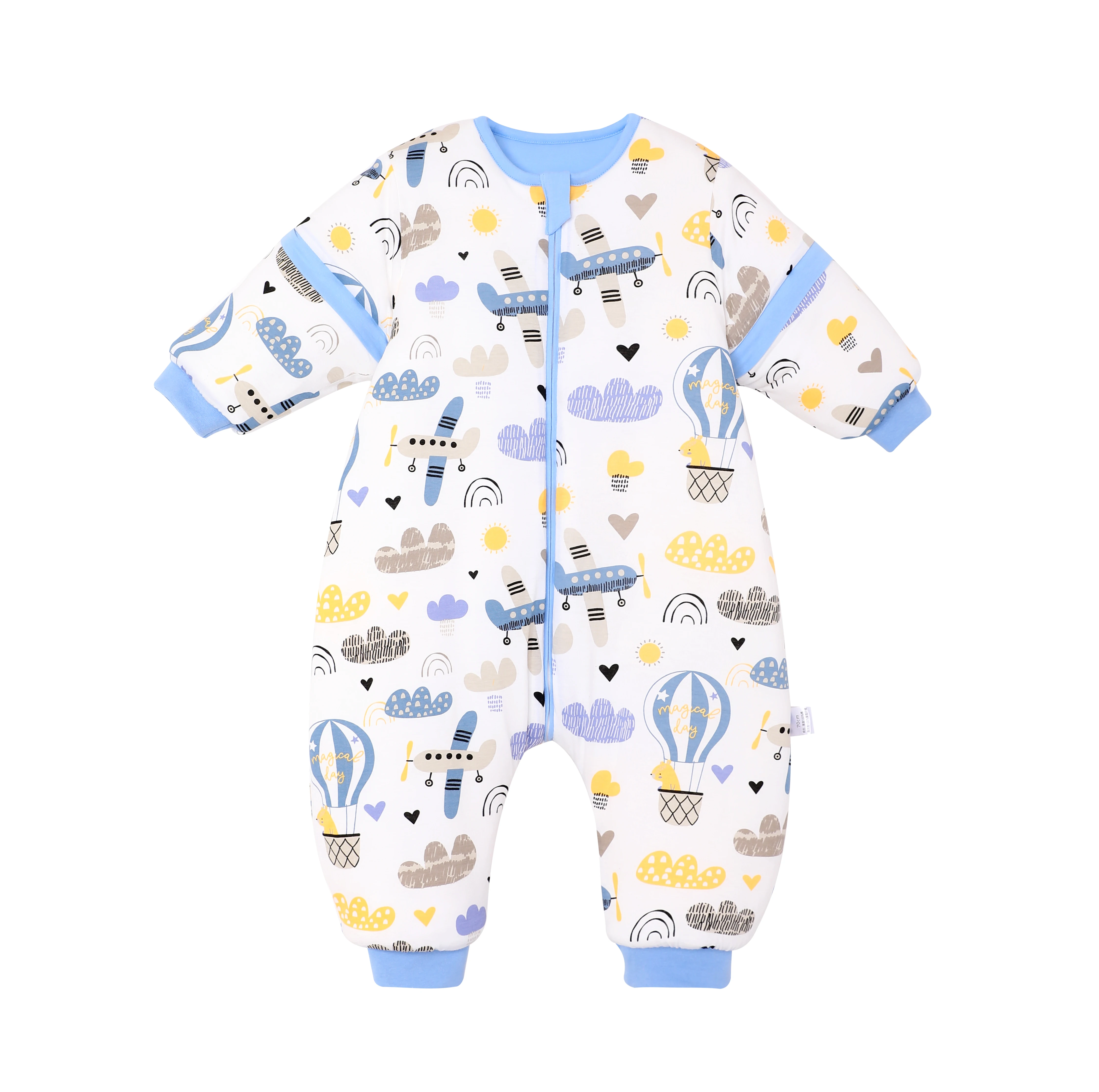 Детский спальный мешок органический для новорожденных детский со съемным