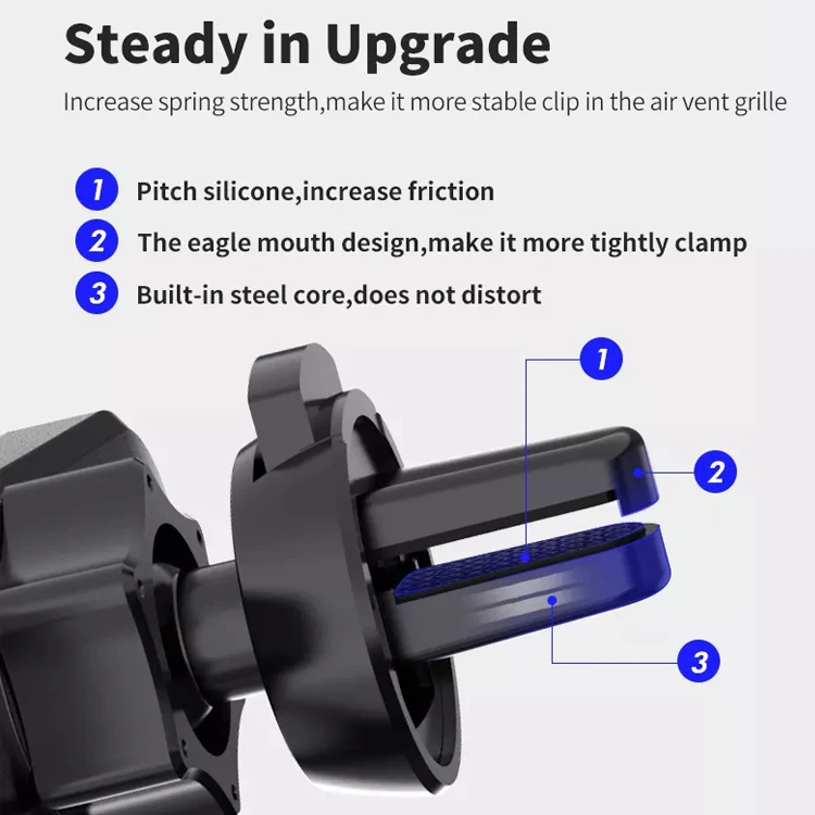 Автомобильный держатель для телефона гравитационная мини-подставка Кронштейн мобильного Модернизированный Универсальный гравитационный с вентиляционным