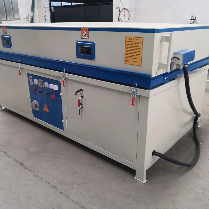 Automatic Silicone Rubber Sheet PVC Film Vacuum Press Laminating Machine For Furniture Wood Door