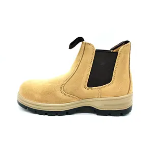 Ready for Australia Dropshipping Autumn Unisex Classic Mid Cut Industrial Safety Chelsea Boots Steel Toe Caps Anti-Smash