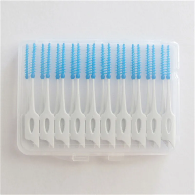 Щетка для межзубных принадлежностей Push-Pull 0 7 мм десен межзубные щетки Ортодонтическая проволочная щетка зубная ухода за полостью рта