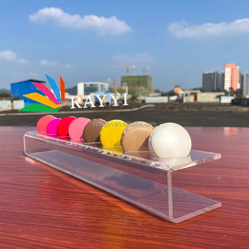 Ray Yi Factory Custom 4 Step Rectangle Clear Display Cube Food Table