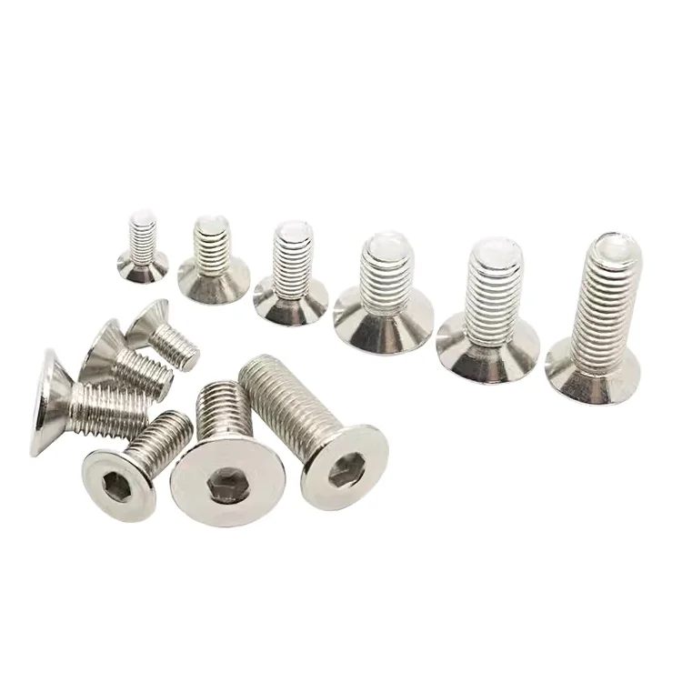 Stainless Steel Screw Cross Countersunk Head Machine Screw Fastening Accessories Machine Tooth Screw Flat Head Bolt M4/M5/M6/M8