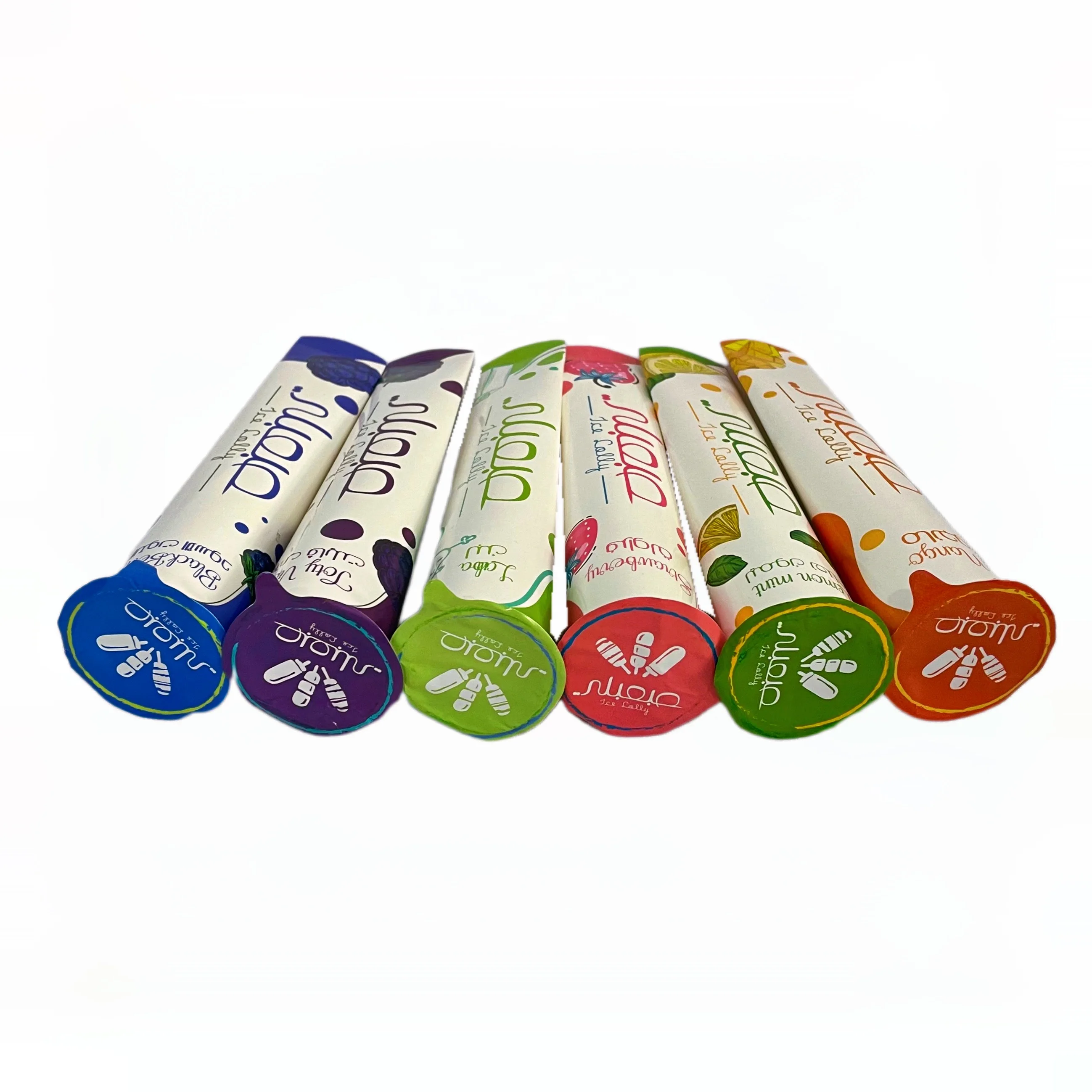 Custom Calippo Tube Ice Cream Packaging Paper Cup Container Ice Cream Squeeze Paper Tube With Paper Lid