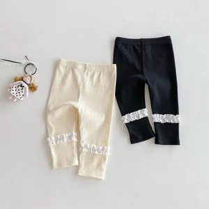 Autumn Winter New Girls Leggings Stylish Lace  Long Pants Casual Baby Pants & Trousers