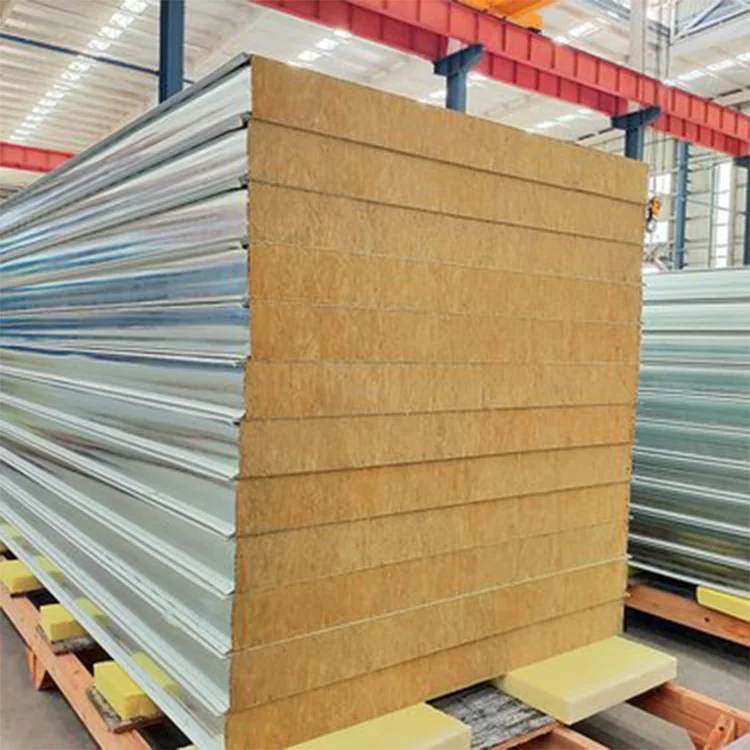 Hot Selling Premium Steel Rock Wool Fire Resistant Decorative Sandwich Panel for Workshop & Hotel Use