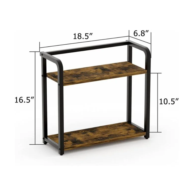 Wooden Spice Rack Organizer Bathroom Counter Organizer 2 Tier Small ...
