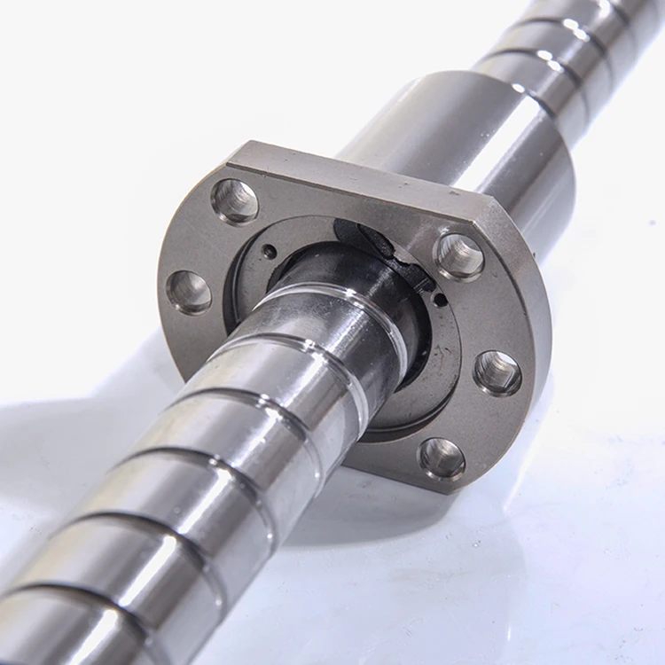 2025 Customized Product C5 Ball Screw Machined 3205 CNC Lead Screw Rotating Nut 20mm Ball Screw Set C3 1000mm