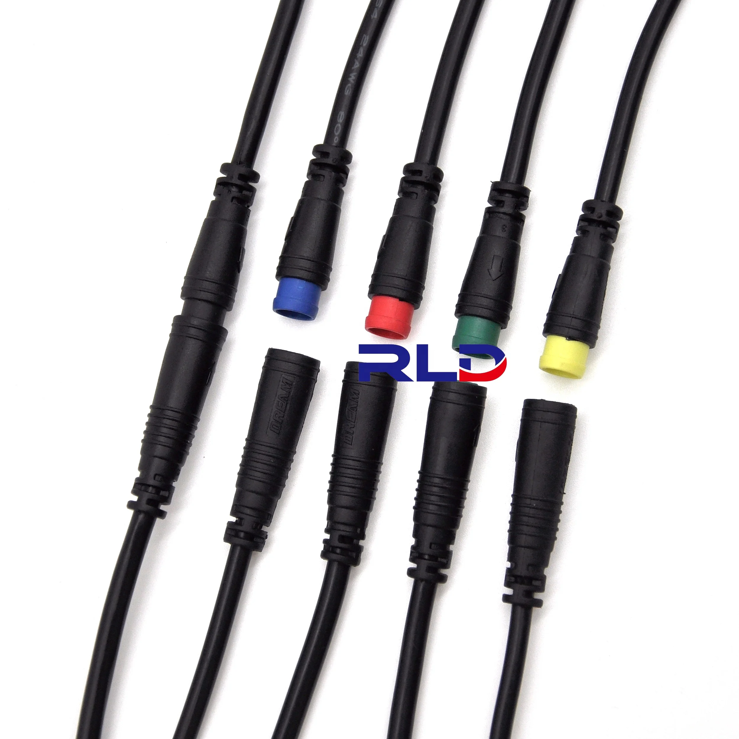 2 3 4 5 6 8 9-pin Julet-stecker E-bike-controller Mit Bremsleitung,Julet-kabel 1 Zu 4 M8 5-pin-kabel,E-bike-motor-sensor-kabel