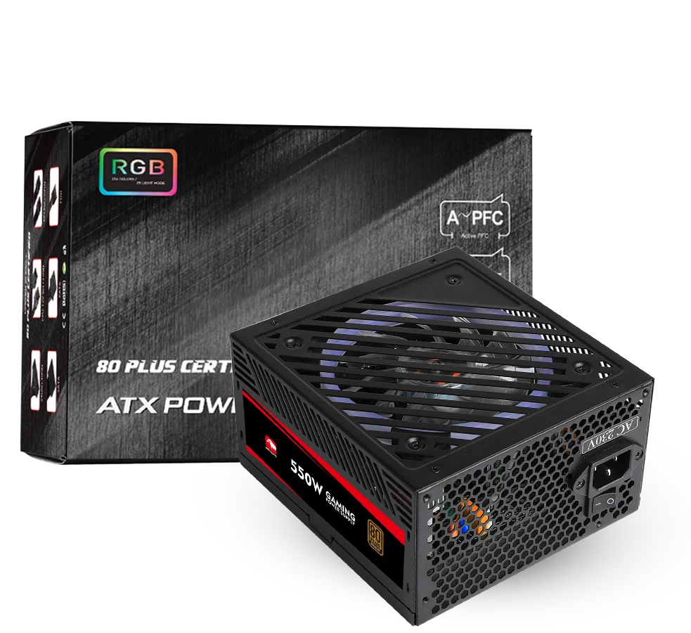 ESGAMING Hot Sale 80plus+ Bronze 550W Full-Module Switch Power