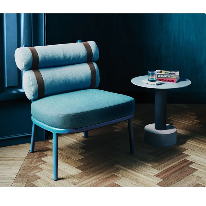 New patio sofa garden outdoor furniture metal frame soft balcony single sofa