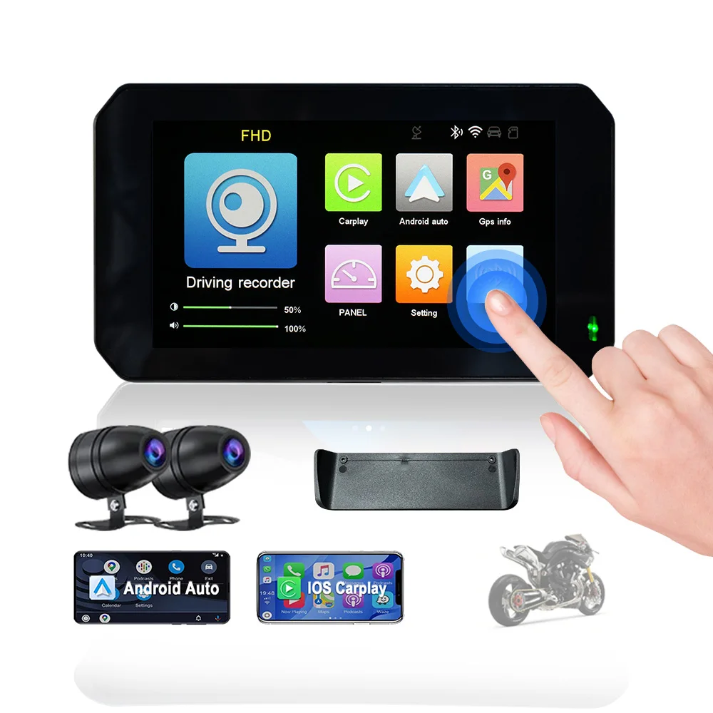 Hot Sale Motorcycle GPS Navigator Inch Waterproof Screen