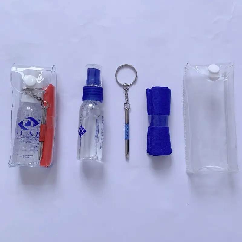 sunglasses liquid cleaner MSDS  accept LOGO Print eyeglass lens cleaner spray PVC set kit with screwdriver spray lens cleaner