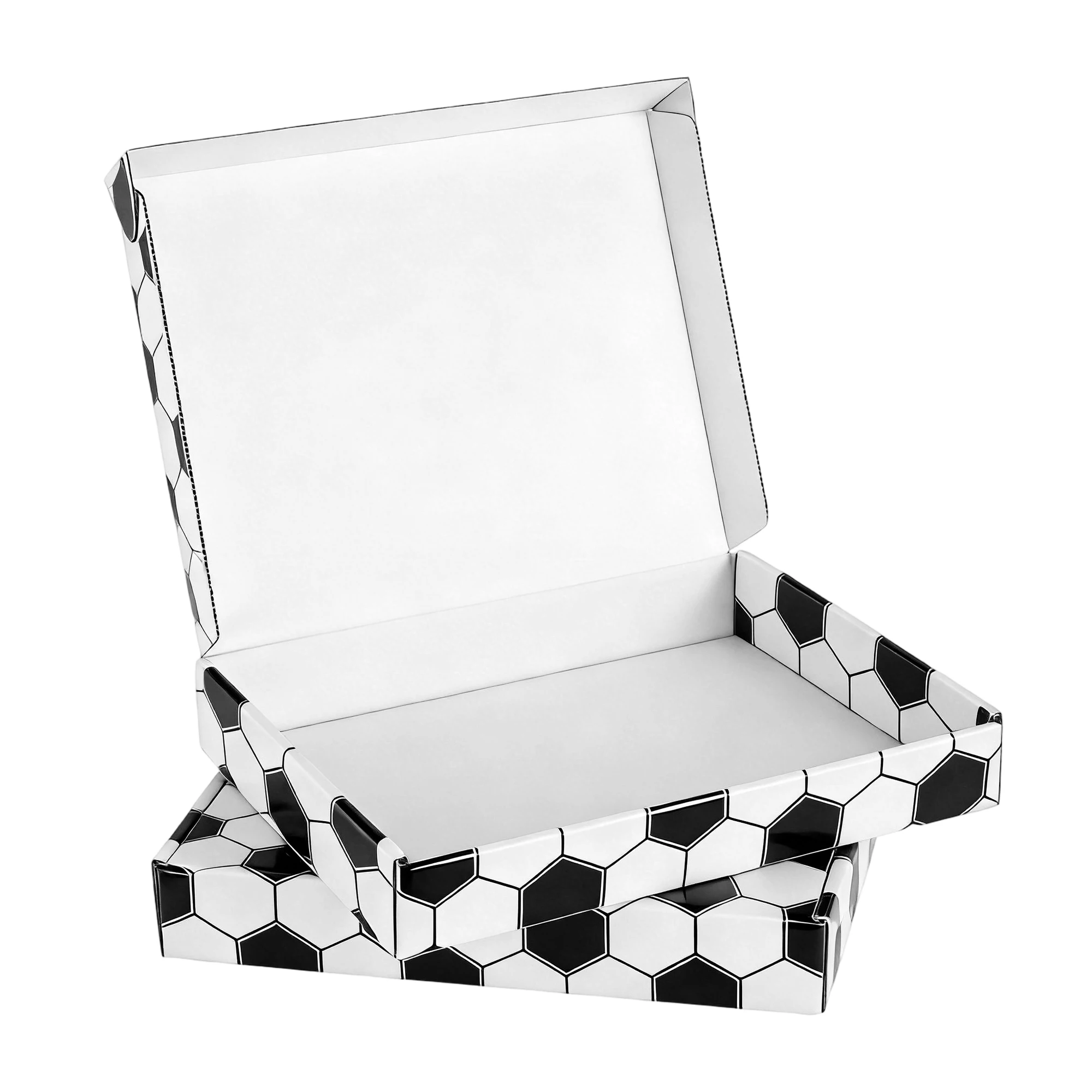 Custom Eco-friendly Corrugated Gift Packaging Boxes Matt Lamination Four-Color Printing Die Cuts for Football Match Sets