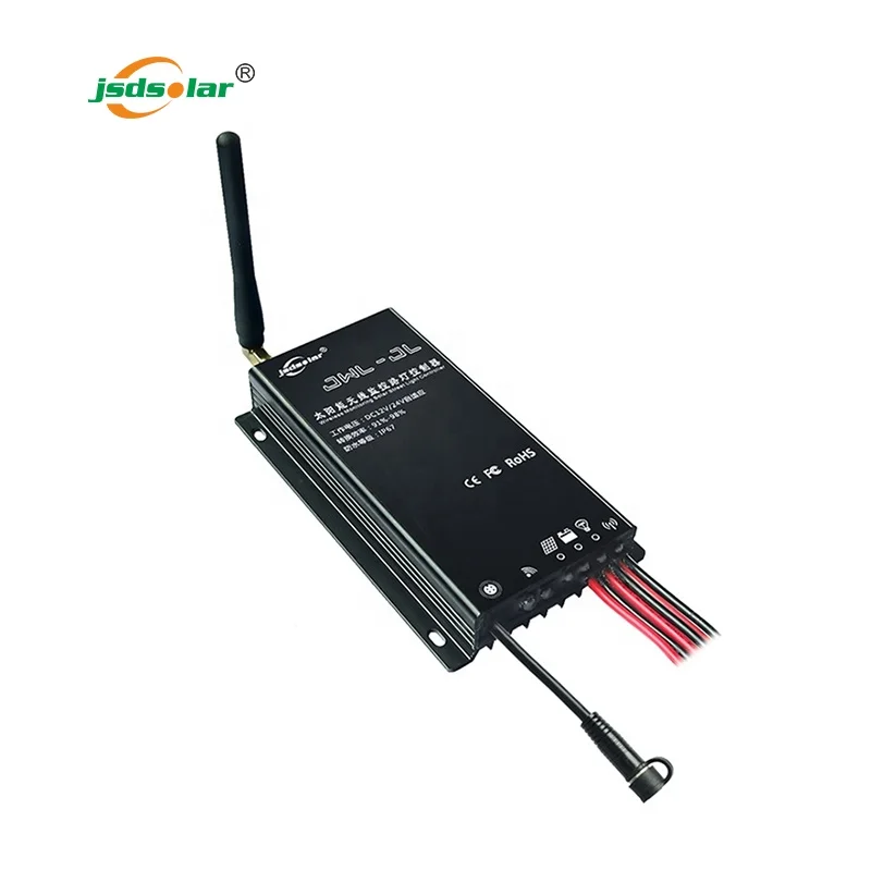 
 Контроллер солнечного уличного света Jinsdon водонепроницаемый 10А 15А 12В 24В беспроводной пульт дистанционного управления mppt контроллер солнечного заряда  