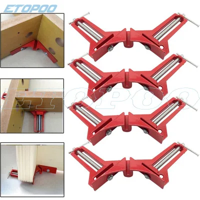 Зажим под прямым углом 90 градусов, зажимы под углом 100 мм, угловой зажим, держатель для картины, зажим для деревянной рамы