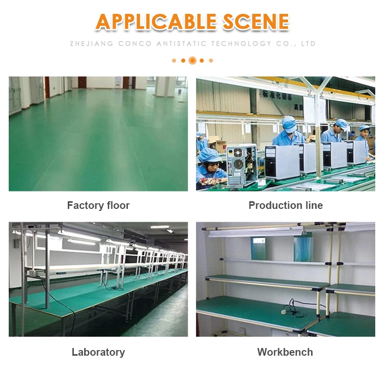 2mm Esd Mat Roll Rubber Grounding Mat Antistatic Rubber Working Mat