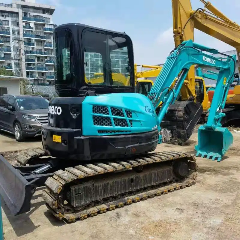 Original Japanese-built Kobelco Excavator SK55SR SK55 5 Tons Used