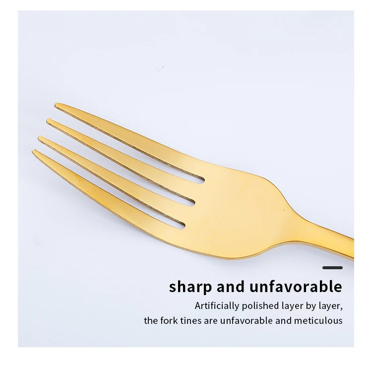 Wholesale Luxury Custom Stainless Steel Flatware Wedding Restaurant