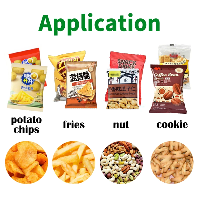 Multifunction Automatic Chocolate Bean Salt Candy Potato Chips Spice Sugar Powder Granule Filling Snack Food Packing Machine - Image 4