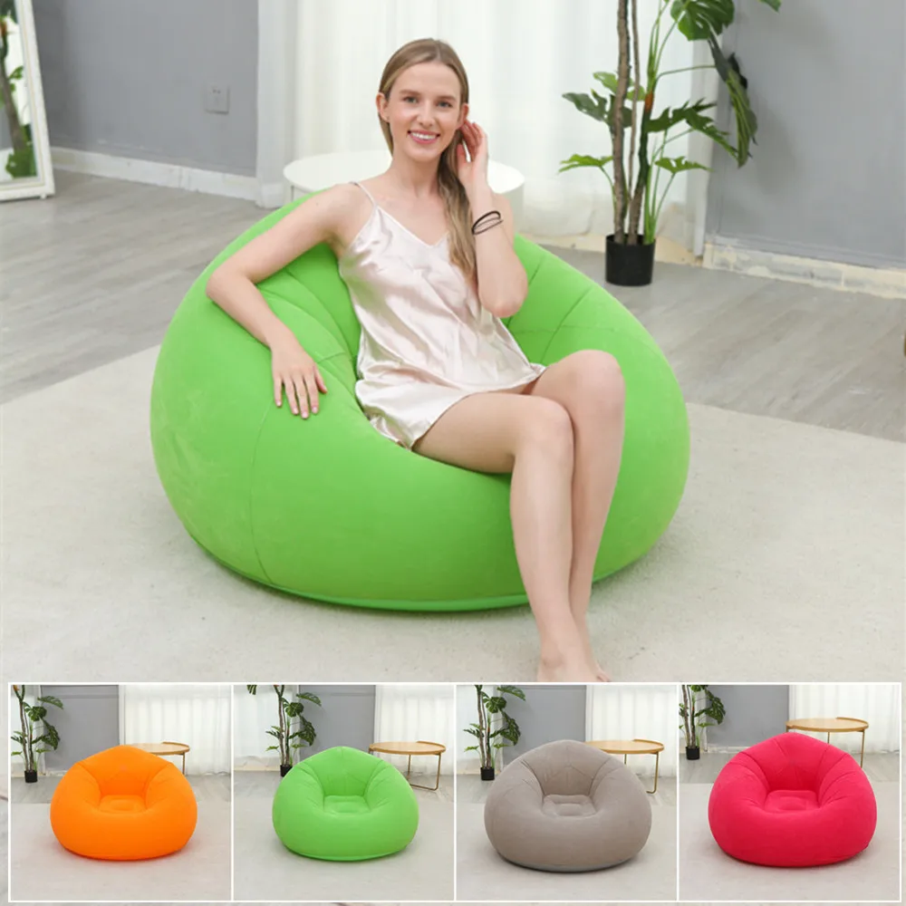 Portable Chesterfield Fauteuil Salon Gonflable Love Lounger Seat Air Bed  Set Bean Bag Furniture Inflatable Lounge Sofa Chair