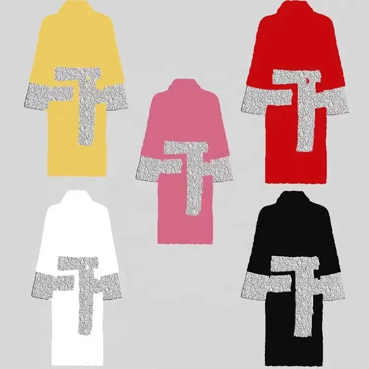 Men Women Bathrobe Thicken Velvet Female Bath Robe Sleepwear Color Pajamas Set high quality pajamas