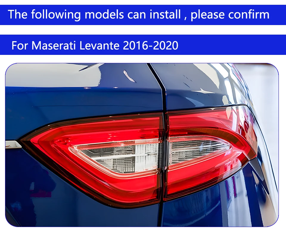 Maserati Led KGKB for Maserati Levante M161 2016-2020 Car Taillights Assembly ...