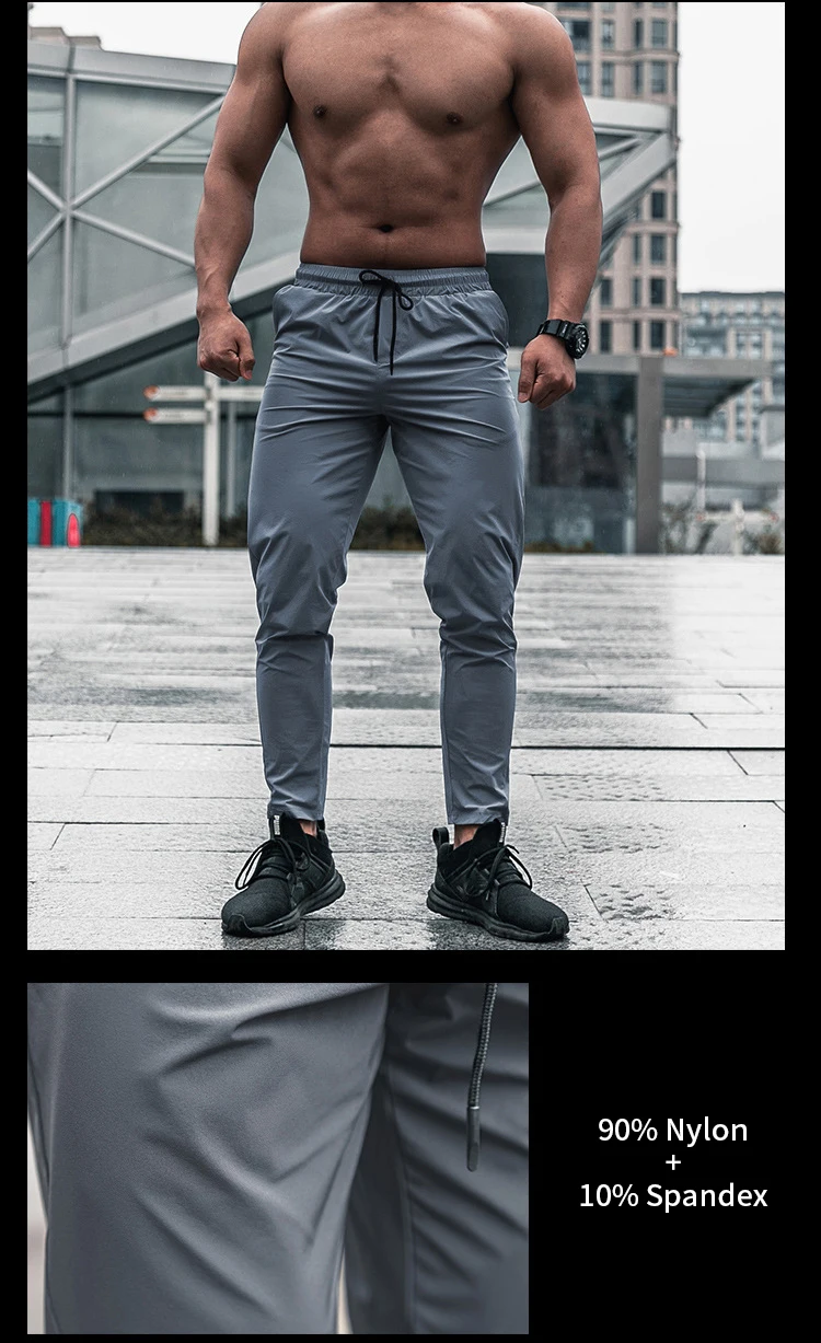 Gym Jogger Sweatpants Men Running Dry Fit Slim Bodybuilding Men's