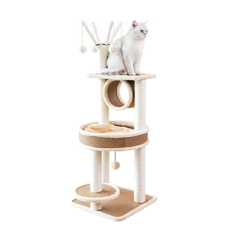 cat tree with scratchboard