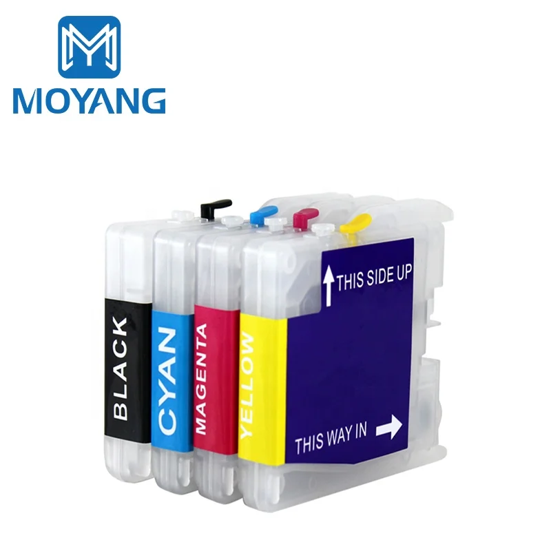 MoYang Refillable Ink Cartridge Compatible for Brother DCP-130C/135c/150c/153c/155c/157c/330C/350c/540CN/560CN Printer Refill