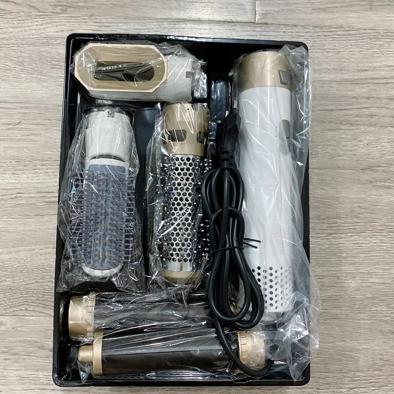 Hot Air Styler Comb Curling Iron Roll Styling Brush Hair Dryer Blow 5 In 1 Rotating Brush With Nozzles 3 Heat Setting.jpg