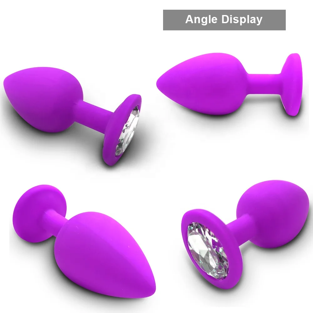 4pcs Set Silicone Round Crystal Anal Plug Women Comfortable Butt Beads Ball Plugs Base Prostate Massager Adult Sex Toys