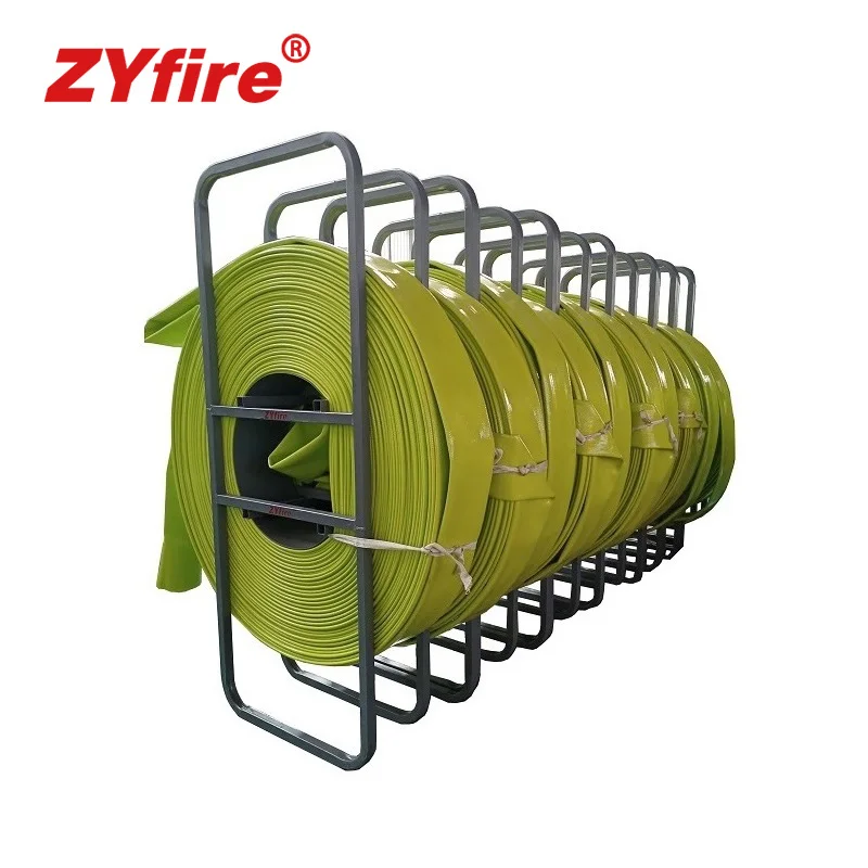 ZYfire Large Diameter TPU Layflat Drag Water Hose Orange Color for Agricultural Irrigation Sludge Discharge High Pressure