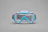 Pink and blue-transparent silicone