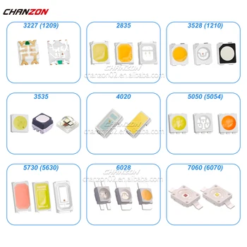 Smt Smd Led 10-Piece SMD LED Assortment – 0402, 0603, 0805, 1206, 3528 Sizes (Wired/Cordless) Smd Led 12 V - Foto 6