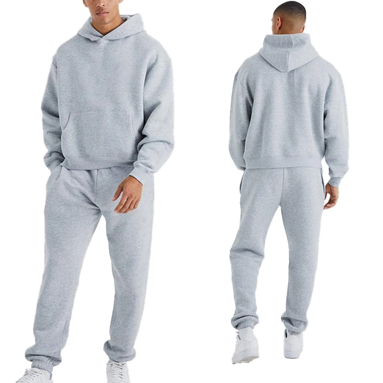 Custom Hoodies And Sweatpants 100% Cotton 500 Gsm Tracksuit Oversized ...