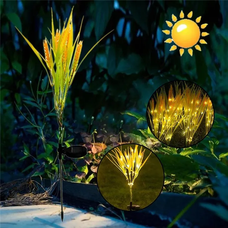 太陽電池装飾ラプ家を飾ります屋外の別荘の花園の庭の家のベランダの祝日贈 造花ランプ防水屋外ガーデン風景花壇装飾ソーラーLED小麦ライト