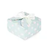 Green Polka Dots; 9*9*5cm (Including Ribbon)
