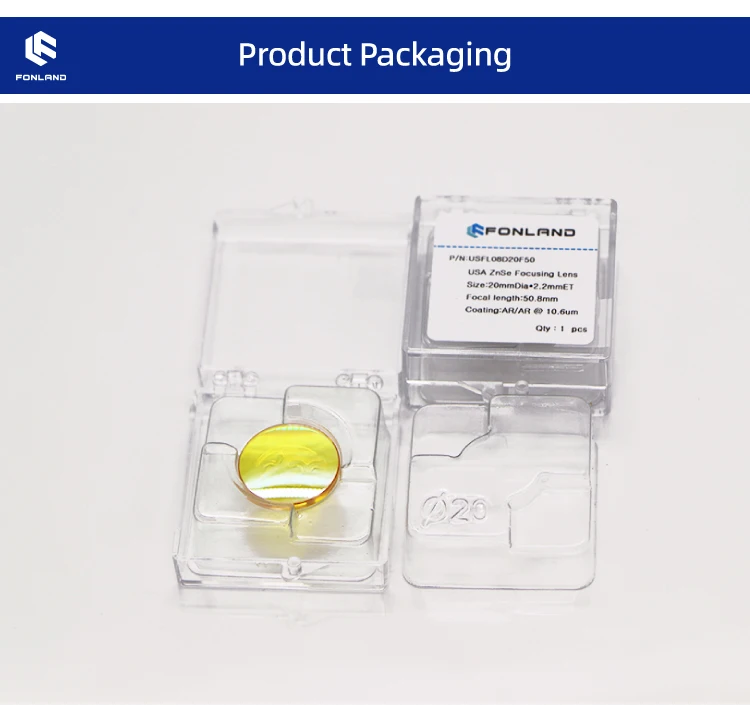 MCWlaser CVD II-VI ZnSe Focus Lens Dia:20mm FL - View #7