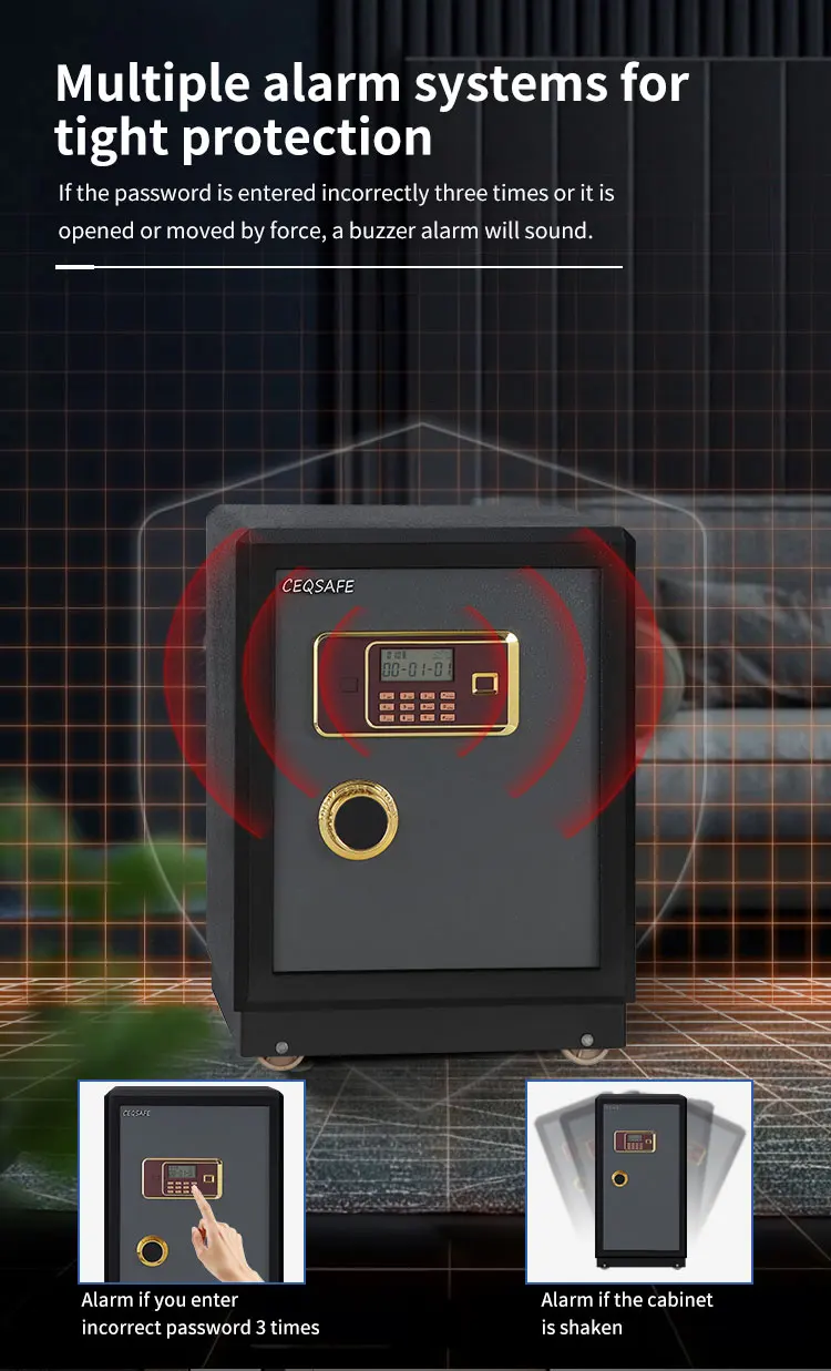 CEQSAFE High Security Small Combination Lock Fireproof Safe Deposit Box manufacture