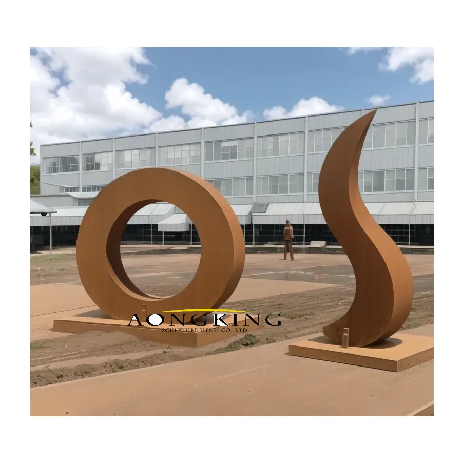 Famous Artist 2024 Design Garden Decor Abstract Aongking Corten Steel ...