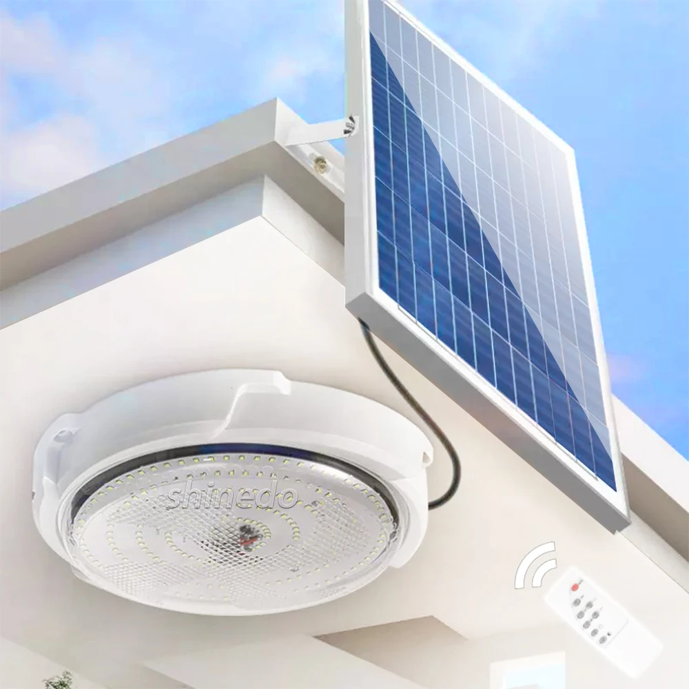 Indoor Solar Ceiling Light With Remote Control Solar Light Lamp For ...
