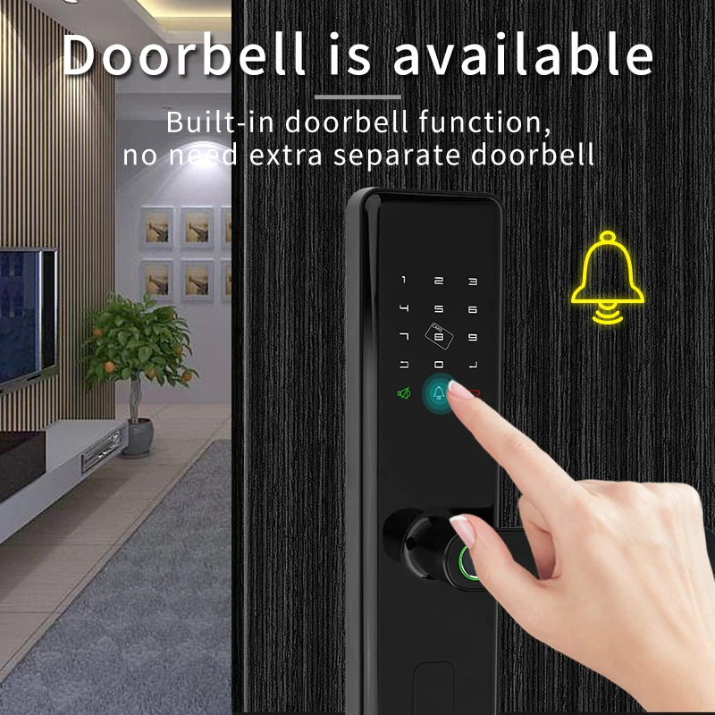 Glomarket Tuya App Control Unlock Fingerprint Touch Smart Door Lock ...