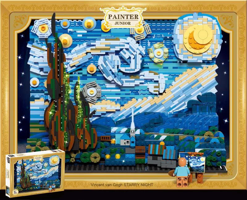 MOC Creator Idea Vincent Van Gogh the Starry Night Model