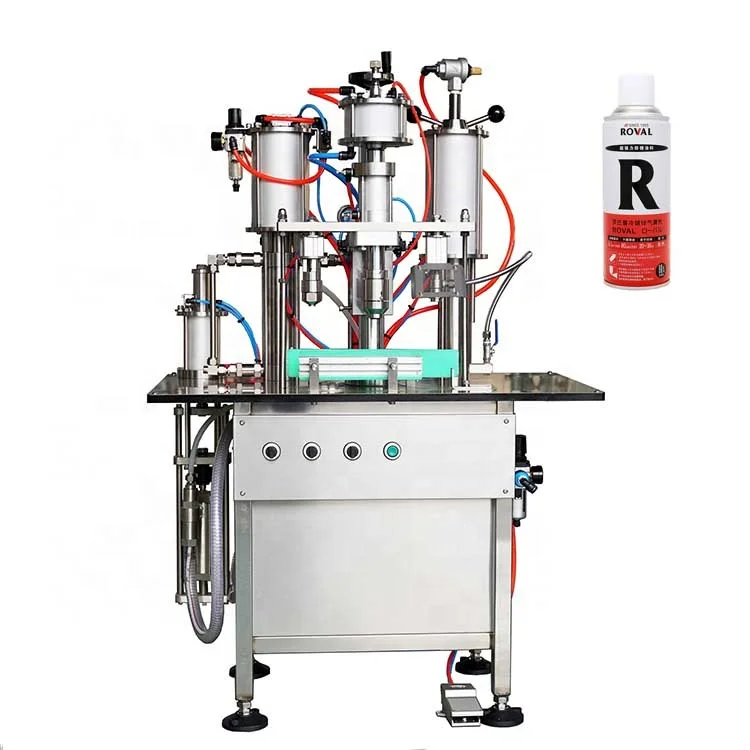 Semi Automatic Aerosol Filling Machine for Spray Cans