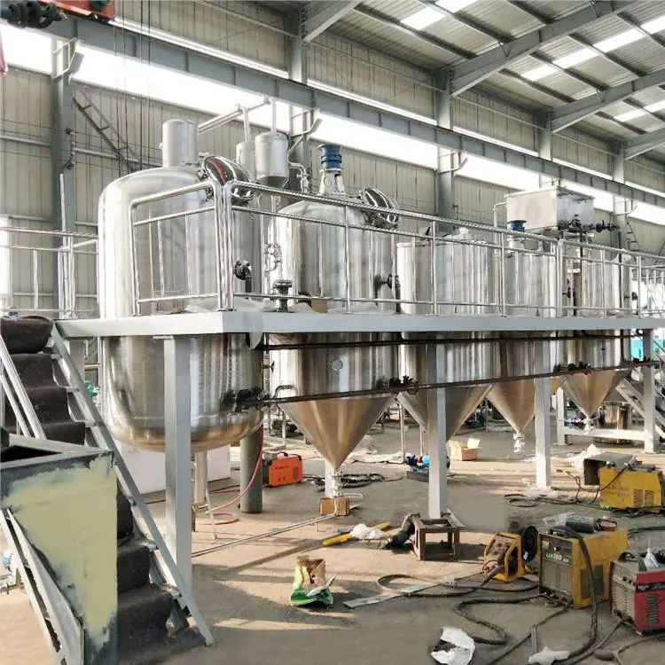 Refined Bleached Deodorized Coconut Oil Machine Castor Oil Refining Machine Cpo Cooking Oil Refining Machine